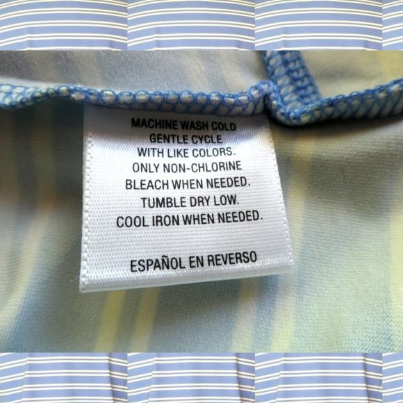 NWT Charter Club Striped Blue White Top Size 2X - Picture 9 of 9